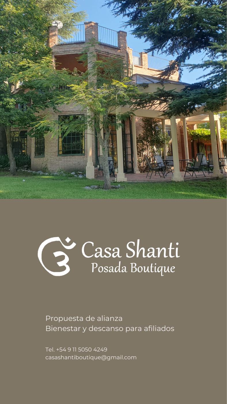 Portada original de la presentación Casa Shanti